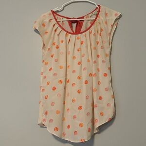 Lauren Conrad Polka Dot Blouse